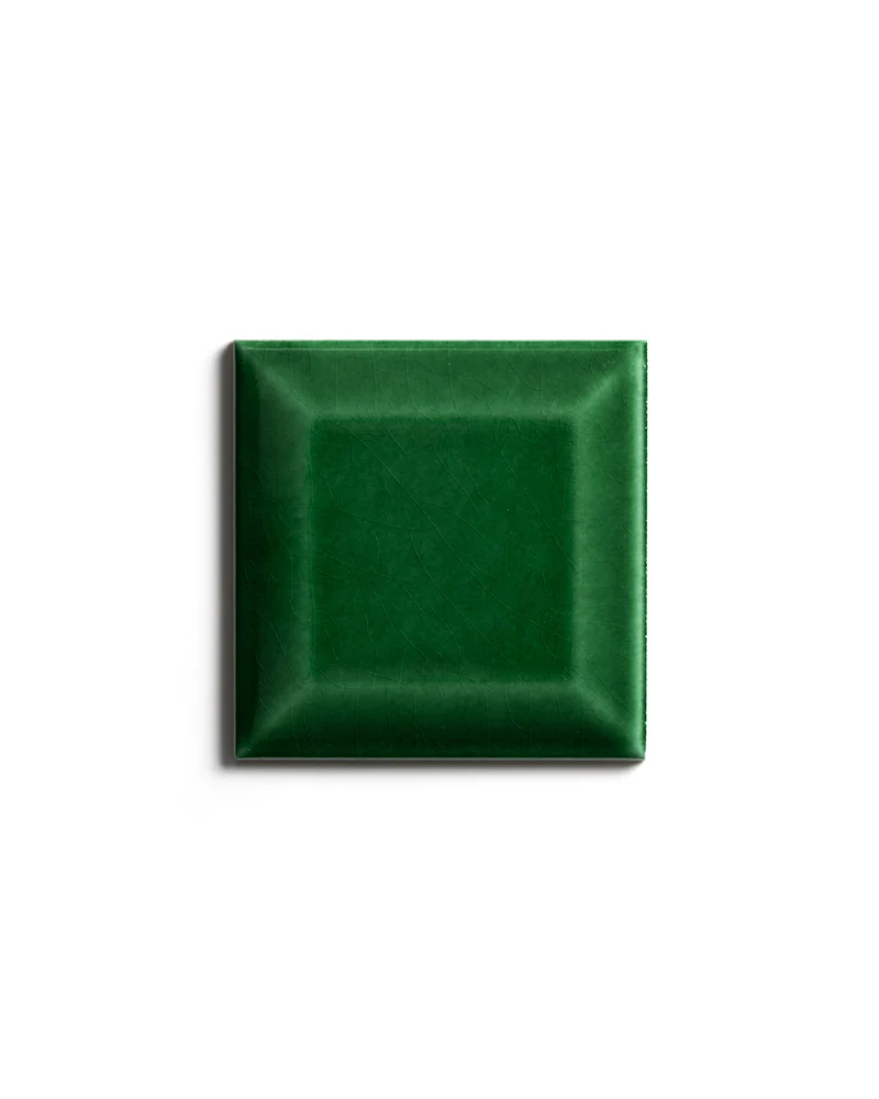 Kakel Victoria - Fasad kant 7,5 x 7,5 cm buteljgrön