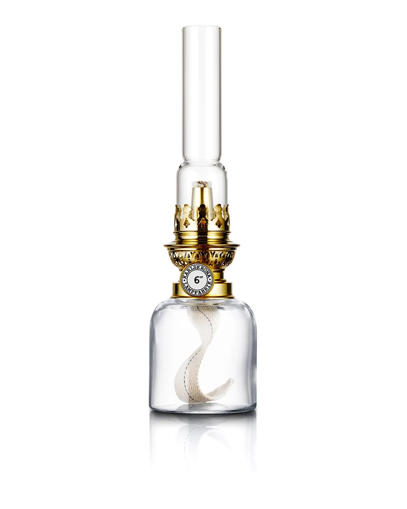 Fotogenlampa - Koholmen, klarglas