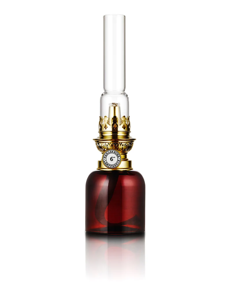 Fotogenlampa - Koholmen, brun