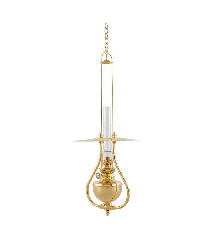 Fotogenlampa - Ronneby mässing, tak