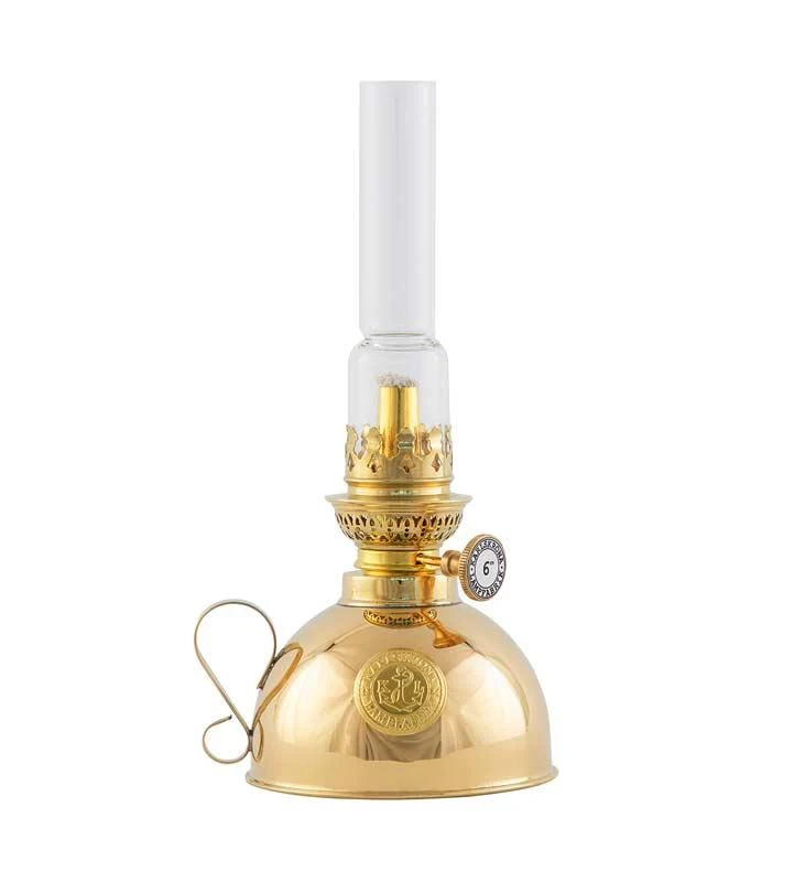 Fotogenlampa - Nattlampa mässing