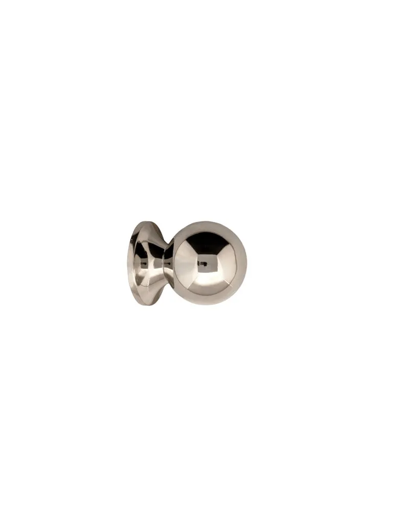 Knopp - Rund 18 mm förnicklad