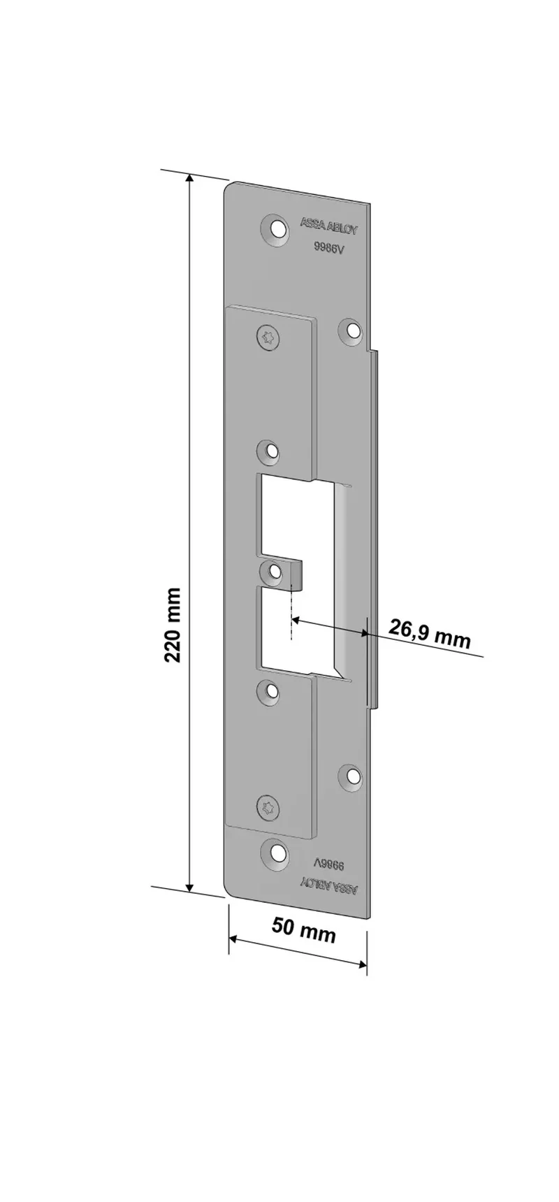 Monteringsstolpe Assa 9986-V
