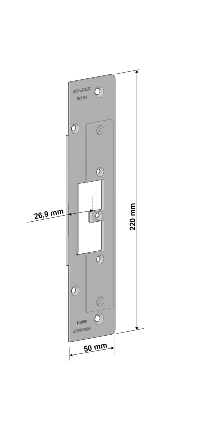 Monteringsstolpe Assa 9986-H