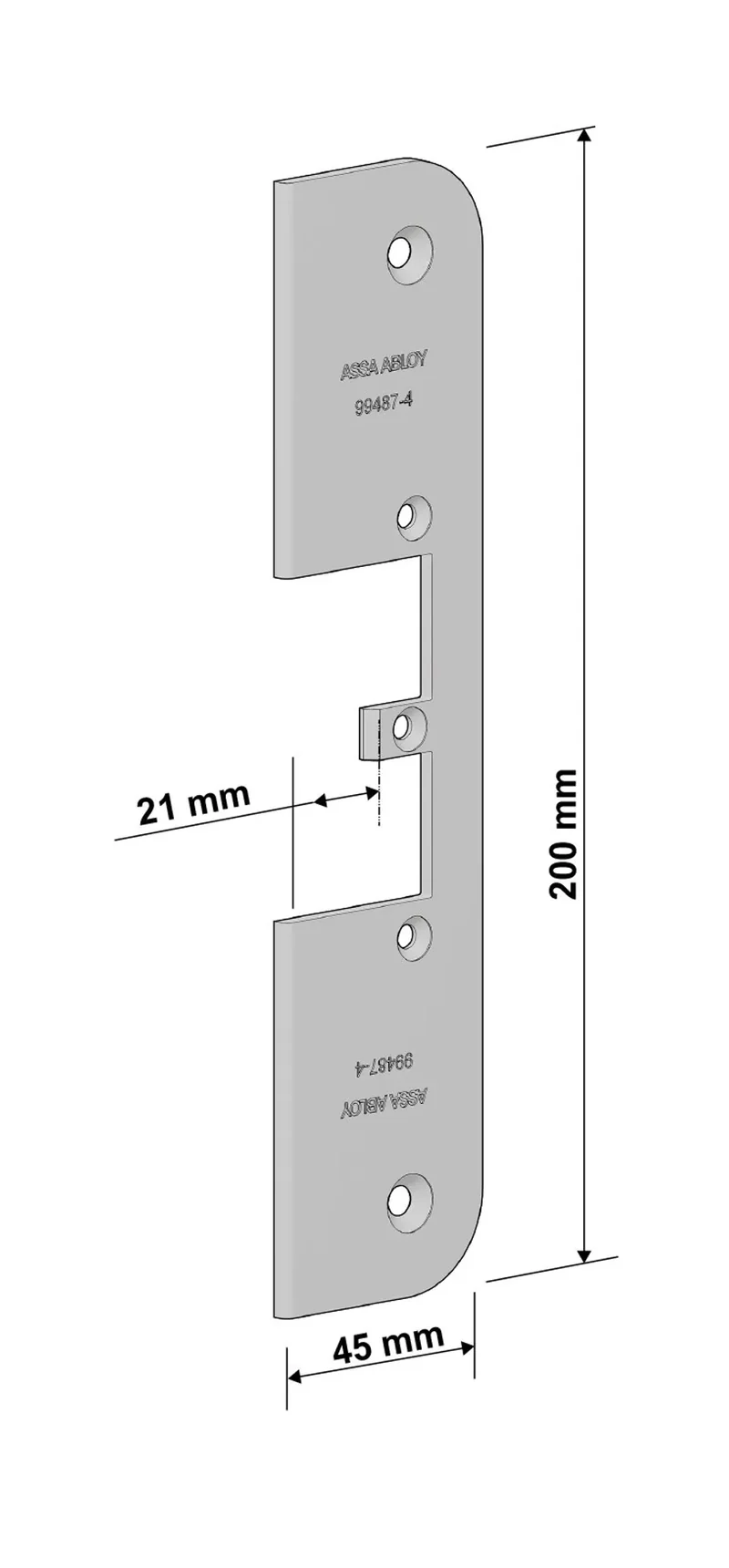 Monteringsstolpe Assa 99487-4