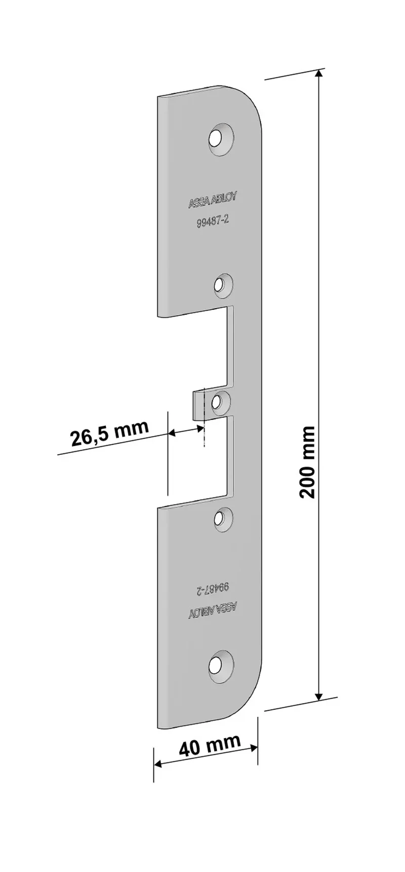 Monteringsstolpe Assa 99487-2