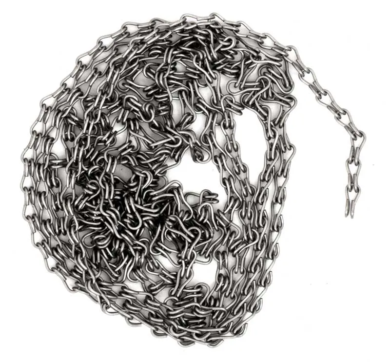 Kakelugnskedja spjälledare - Nickel 2 m