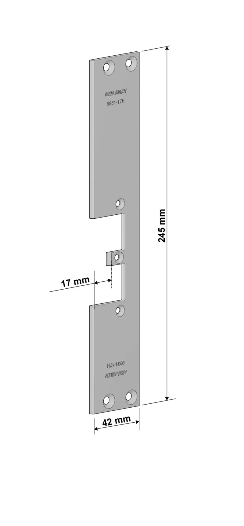 Monteringsstolpe Assa 9931-17H
