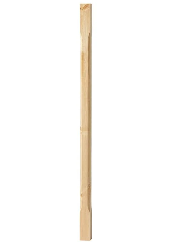 Fasad stolpe - Räckespelare 910 x 40 mm furu