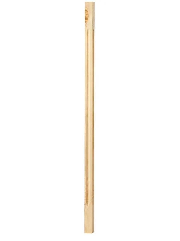Spårad stolpe - Räckespelare 910 x 32 mm