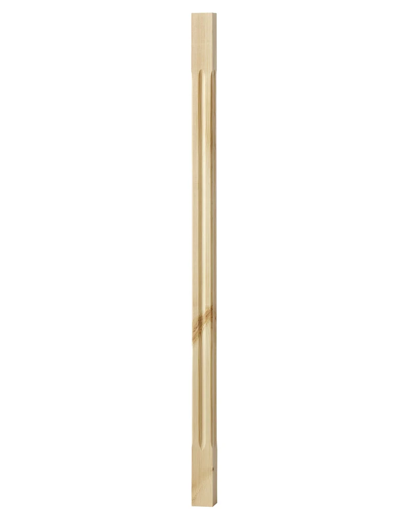Spårad stolpe - Räckespelare 910 x 40 mm
