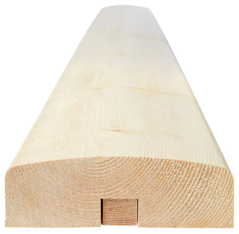 Handledare välvd till räcke - 40 x 128 x 2350 mm