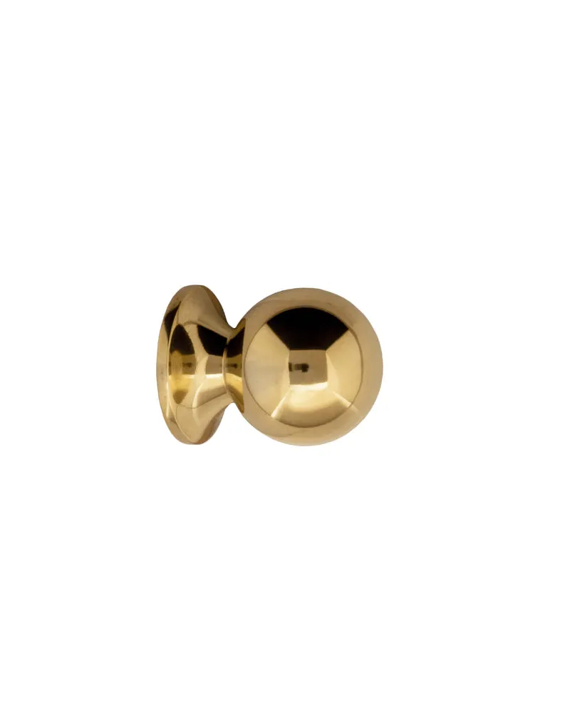 Knopp - Rund 25 mm mässing