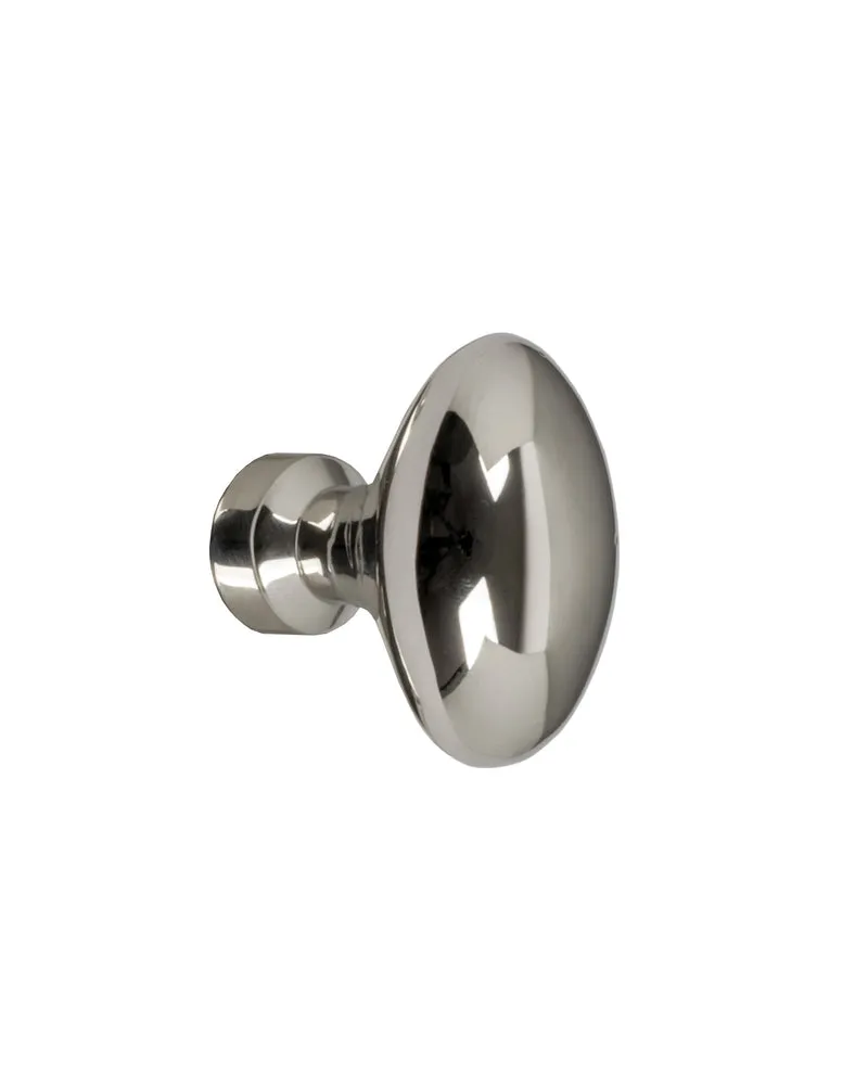 Knopp - Oval nickel 40 mm