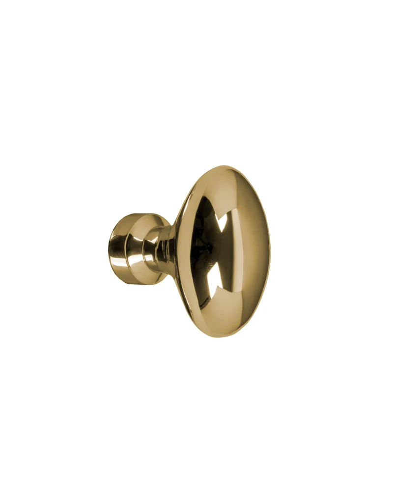 Knopp - Oval mässing 30 mm