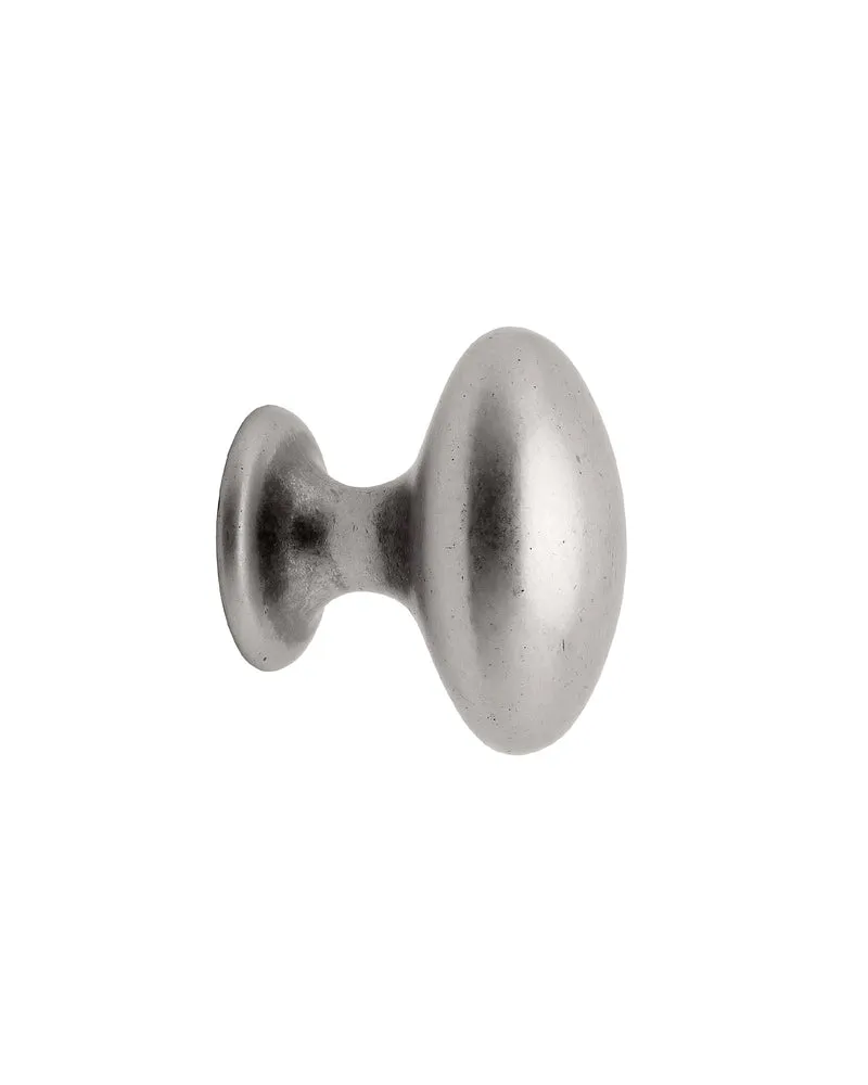 Knopp - Oval tenn 40 mm
