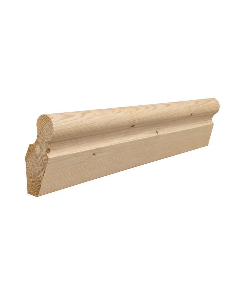 Handledare av trä - Gammaldags ledstång 40x118 mm