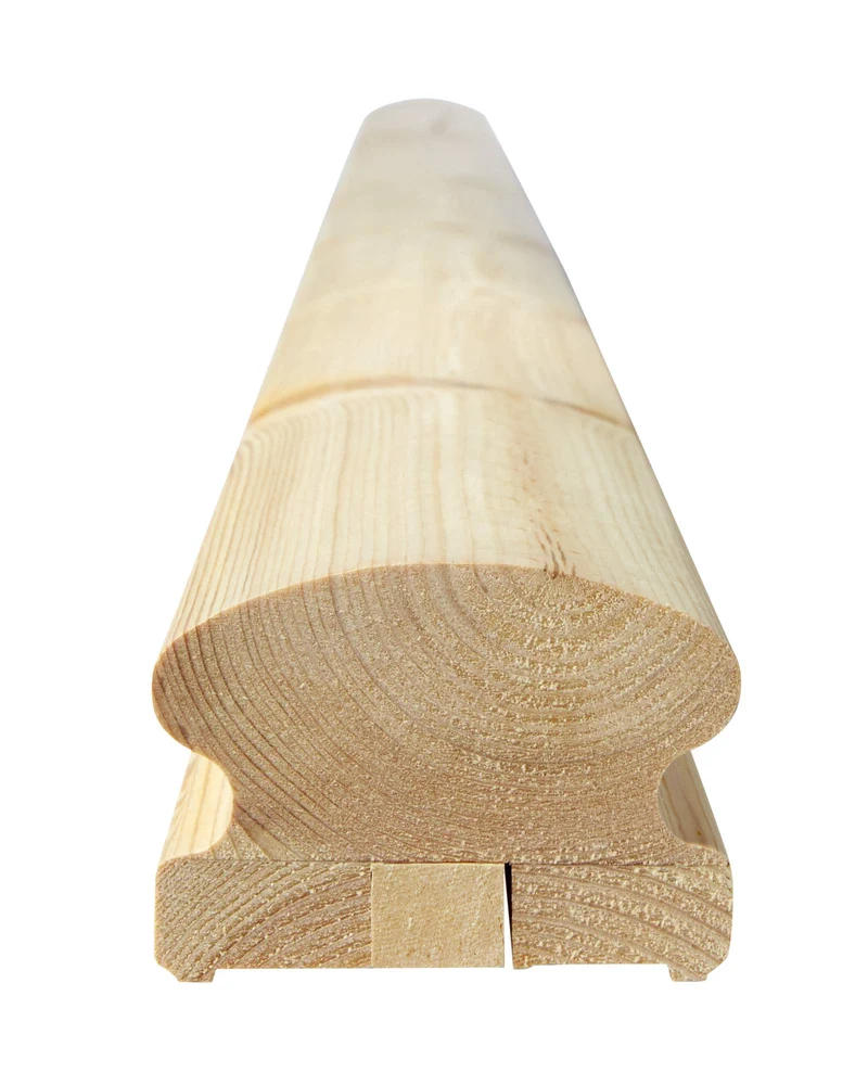 Handledare välvd till räcke - 60 x 85 x 2350 mm