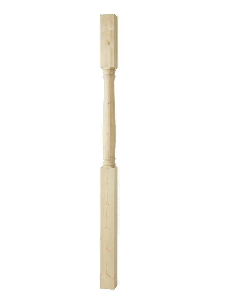 Svarvad pelare - Gran 2500 x 130 mm