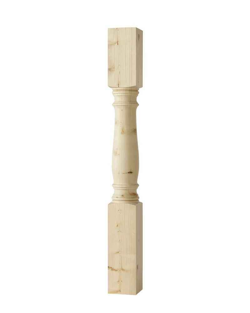 Svarvad stolpe - Gran 1180 x 130 mm