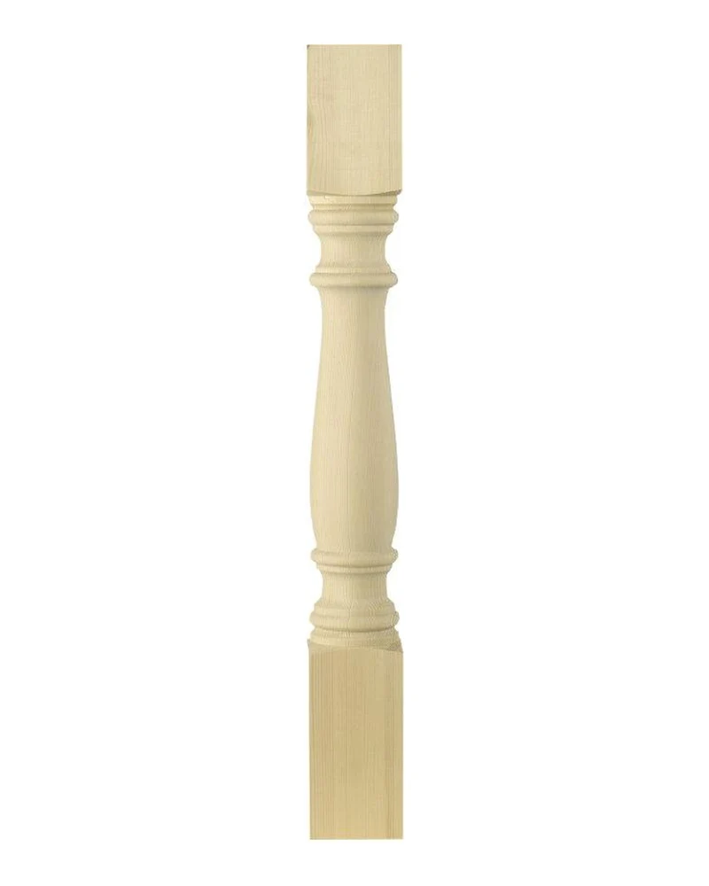 Svarvad stolpe till trappräcke - Furu 85 x 700 mm