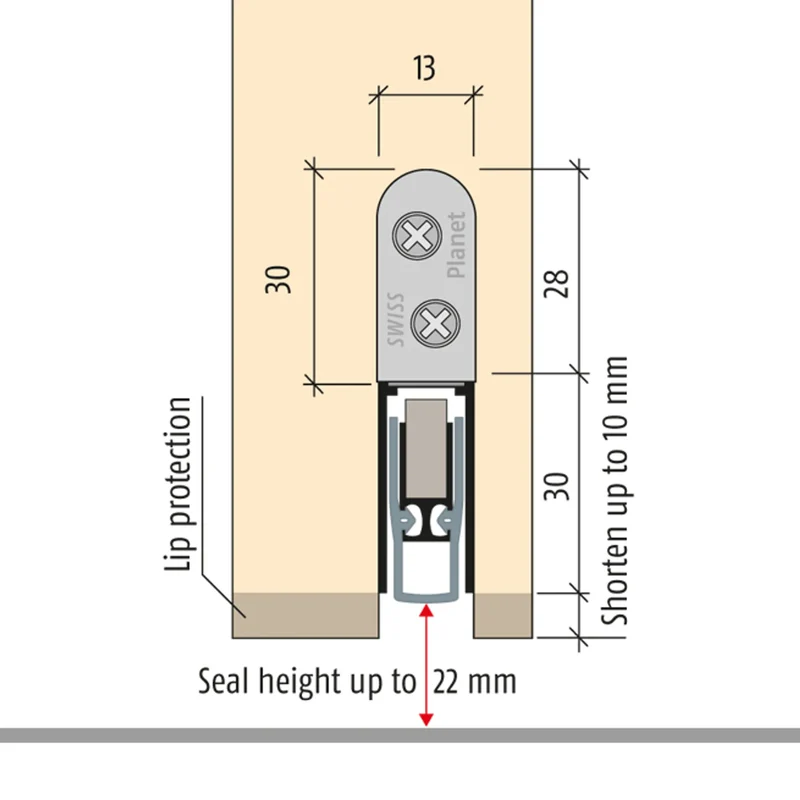 Tätningströskel HS FH+RD 924 mm