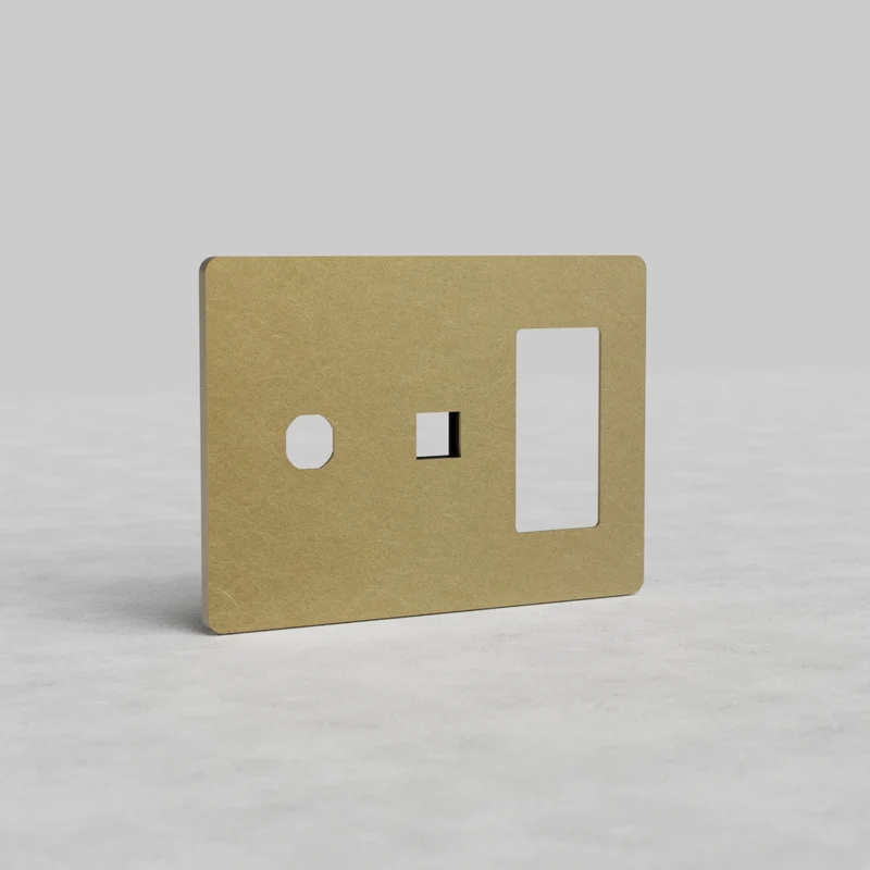 Grove 3G Outlet & Keystone & Switch Plate - Antique Brass