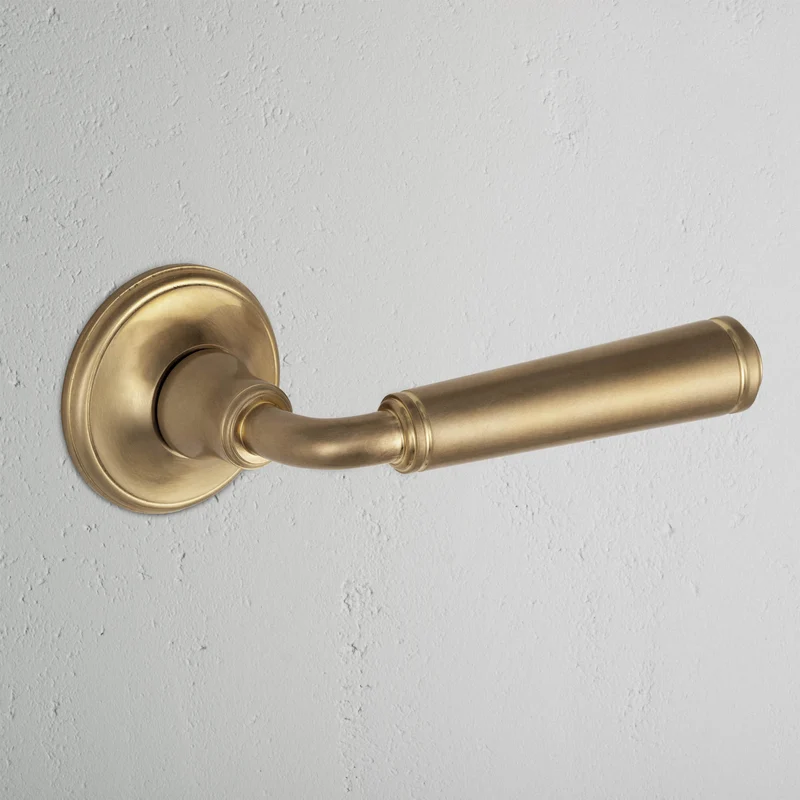 Digby Dummy Door Handle Set - Antique Brass
