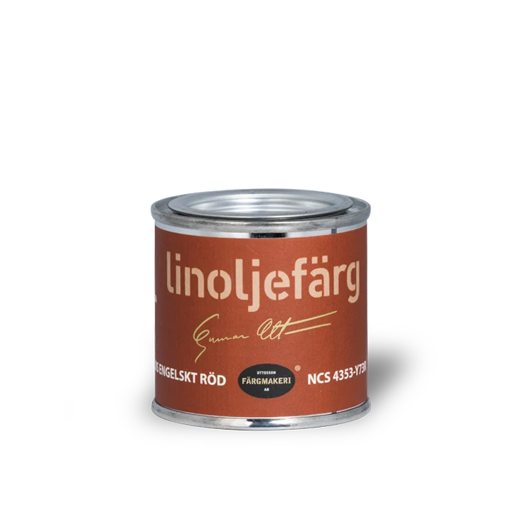 Ljus Engelskt Röd Linoljefärg Ottossons