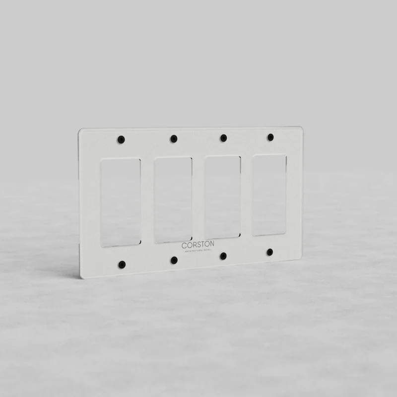 Kew 4G Outlet Plate - Clear