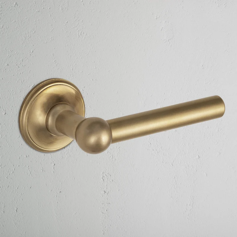 Harper Unsprung Passage Door Handle Set - Antique Brass