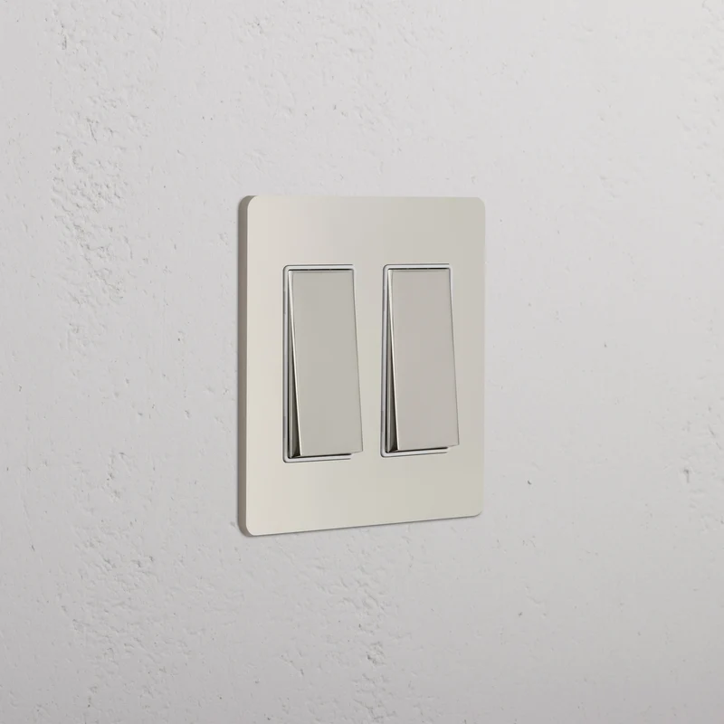 Grove 2G Rocker Switch - Polished Nickel White