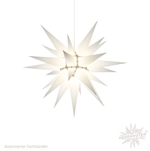 Adventsstjärna vit papper 60 cm