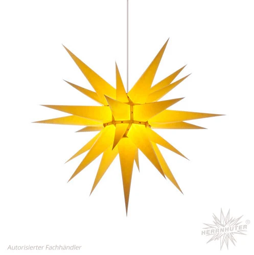 Adventsstjärna gul papper 70 cm