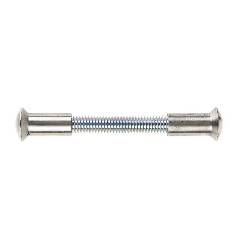 Genomgående skruv och nippel för porthandtag - M6x80 nickel