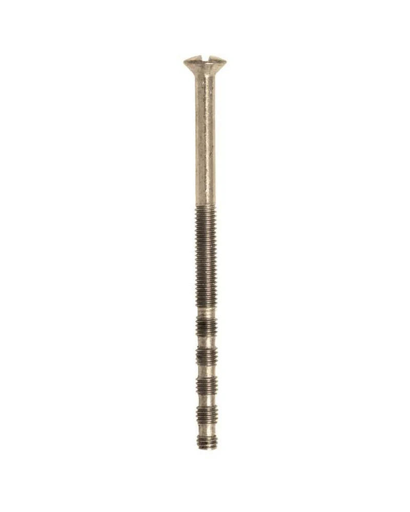 Genomgående skruv M4, spår 65 mm - Nickel