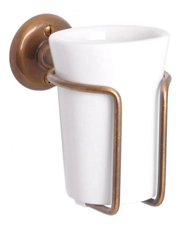 Tandborstmugg - Haga vägg - Brons/Porslin