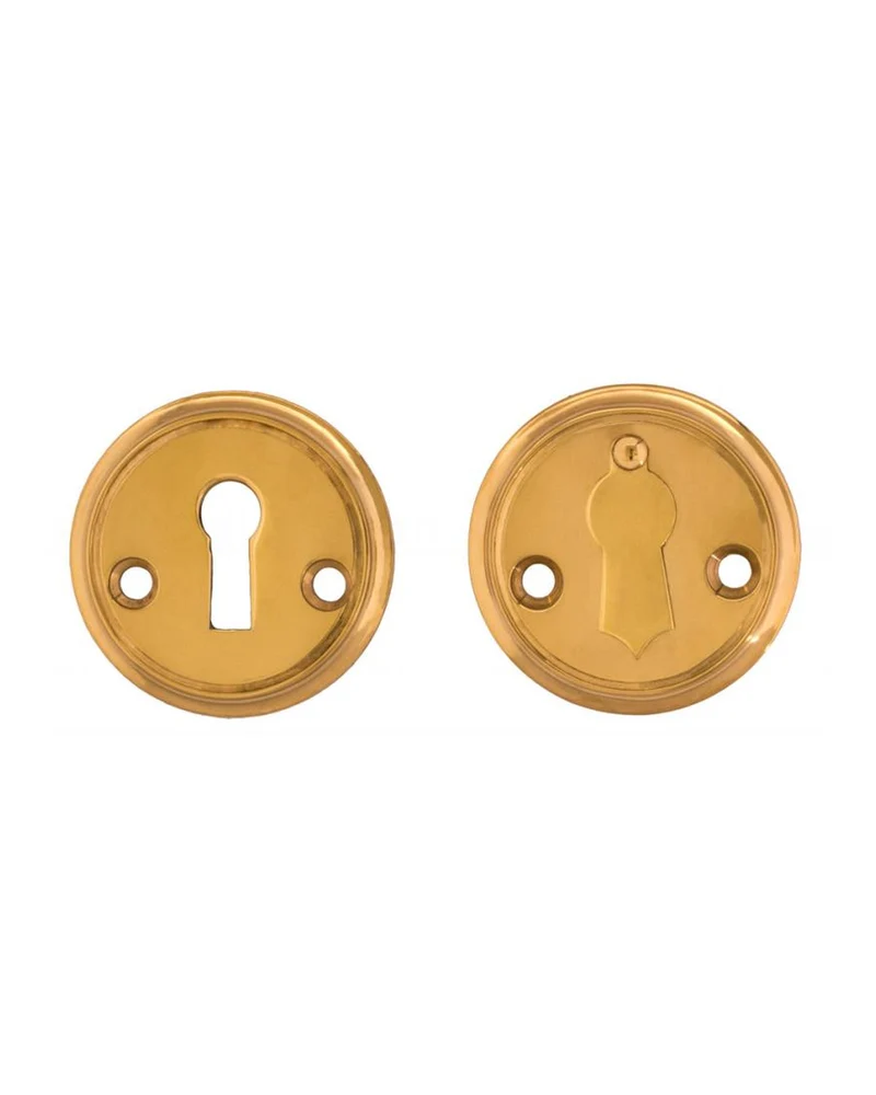 Nyckelskylt 47 mm mässing, kläpp - Sekelskifte