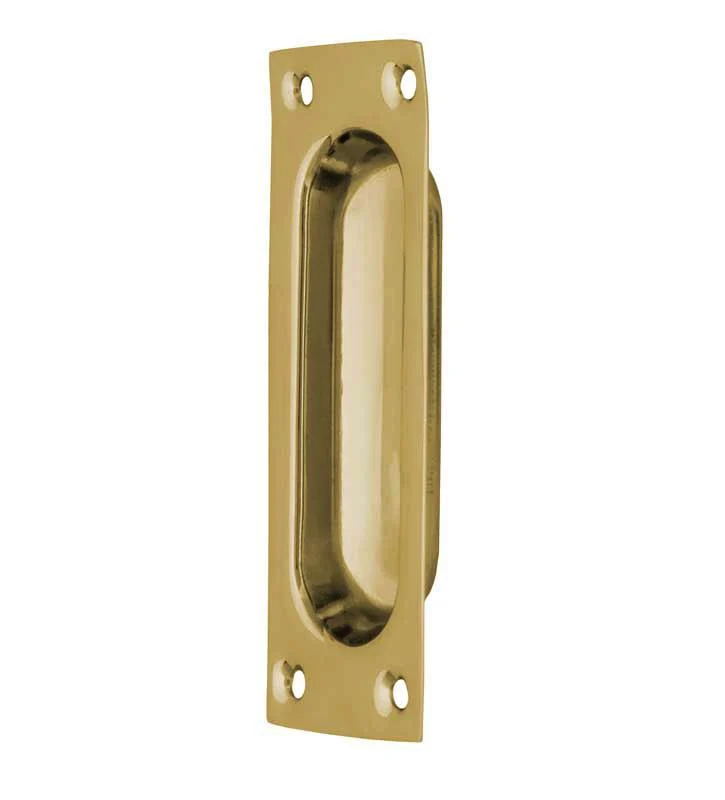Skjutdörrshandtag - Mässing 95x34 mm