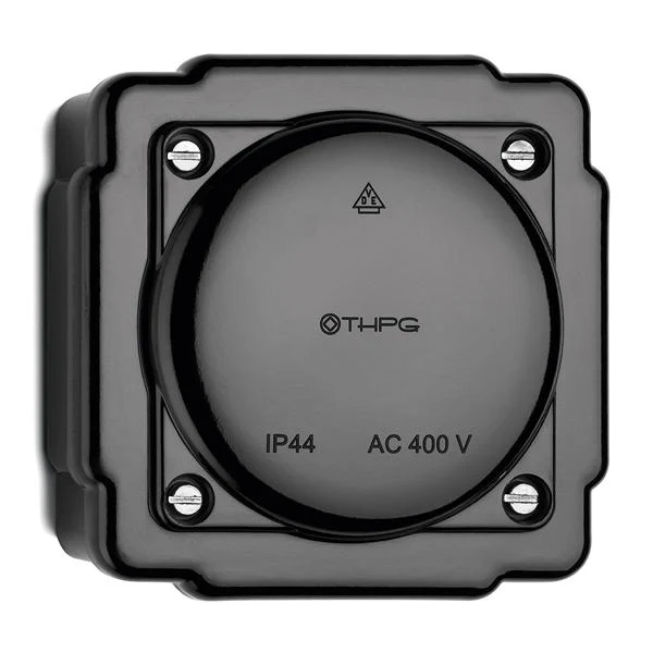 Kopplingsdosa IP44 svart bakelit - THPG
