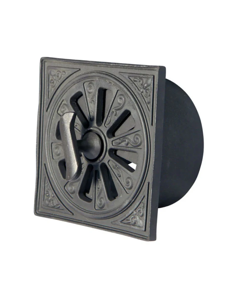 Rosettventil - Svart aluminium Ø 145 mm