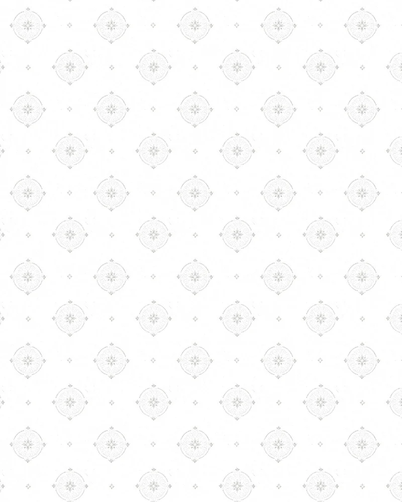 Lim & Handtryck Tapet - Gunnebo slott vit/silver