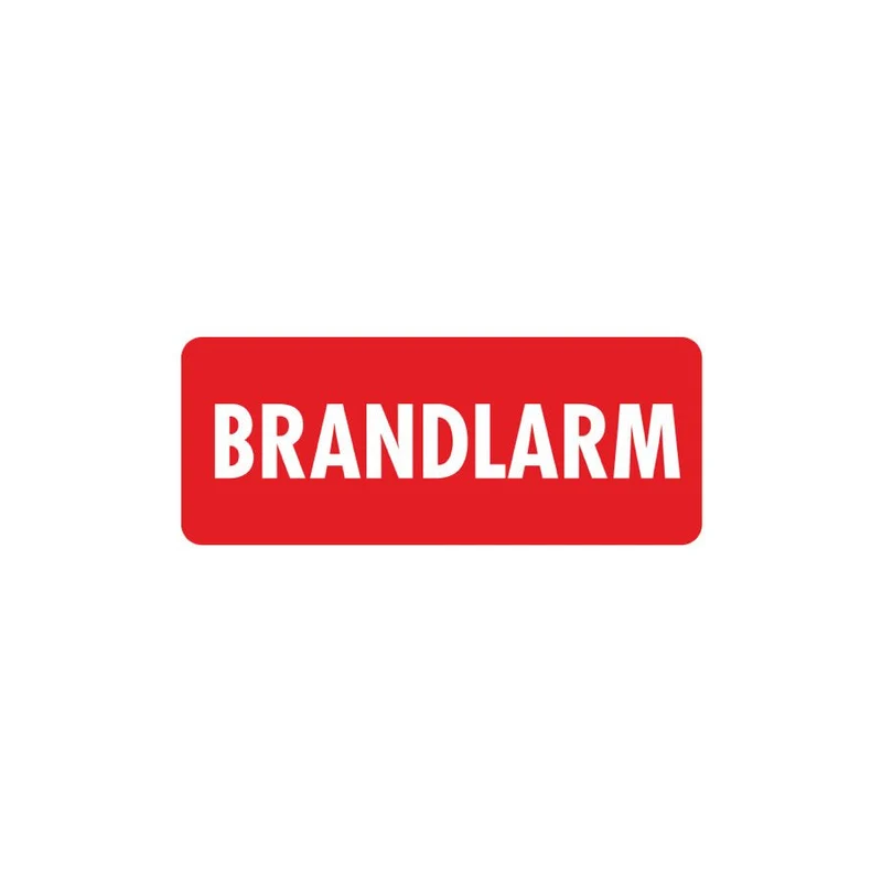 Dekal Brandlarm 50x20mm ark 24 st