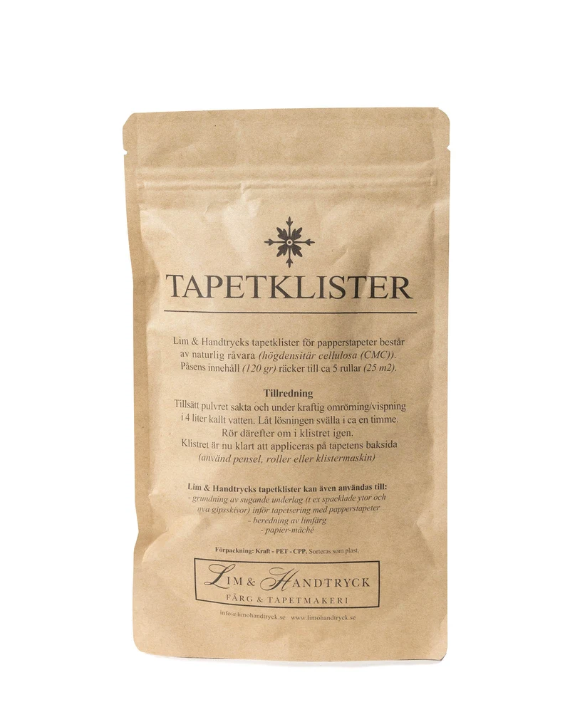 Tapetklister - Cellulosa Lim & Handtryck