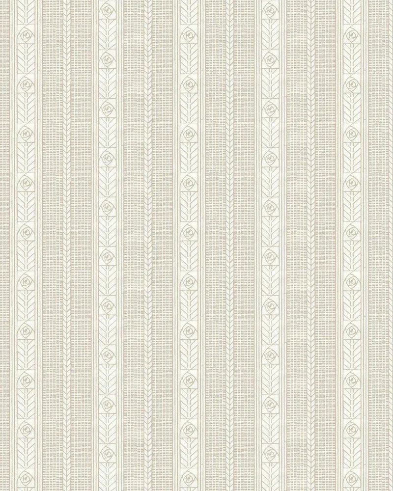 Lim & Handtryck Tapet - Edit torv/beige