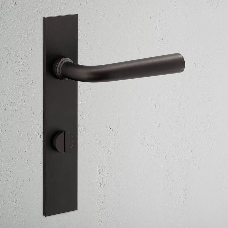 Apsley Long Plate Unsprung Door Handle & Thumbturn – Bronze