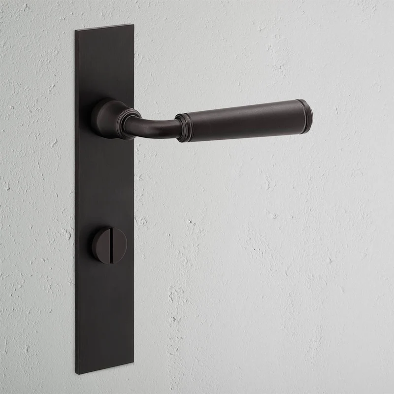 Digby Long Plate Unsprung Door Handle & Thumbturn – Bronze