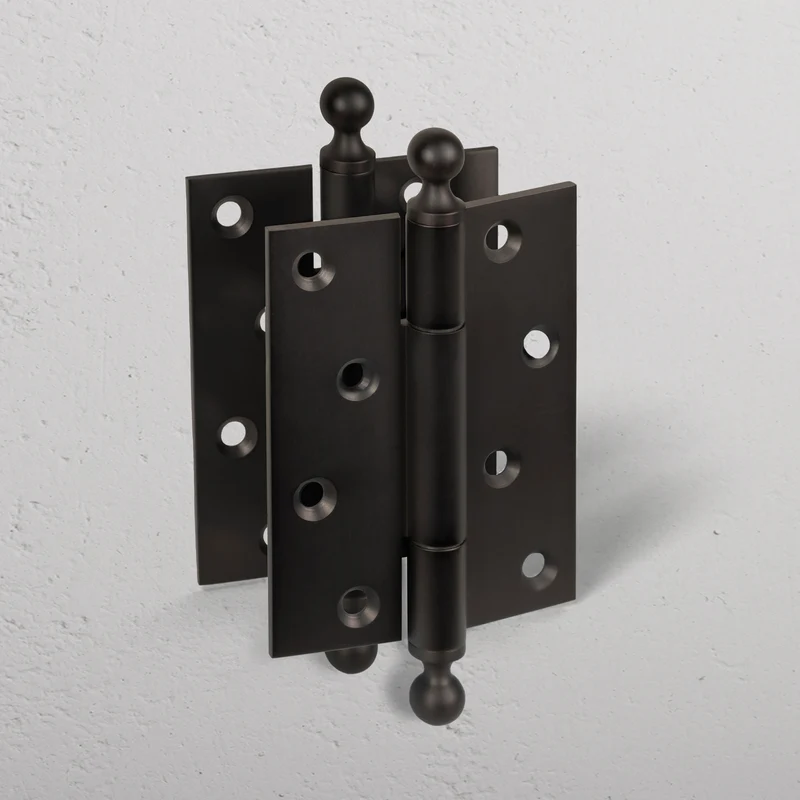 Maple Brass Door Hinge Pair FR60 - Bronze