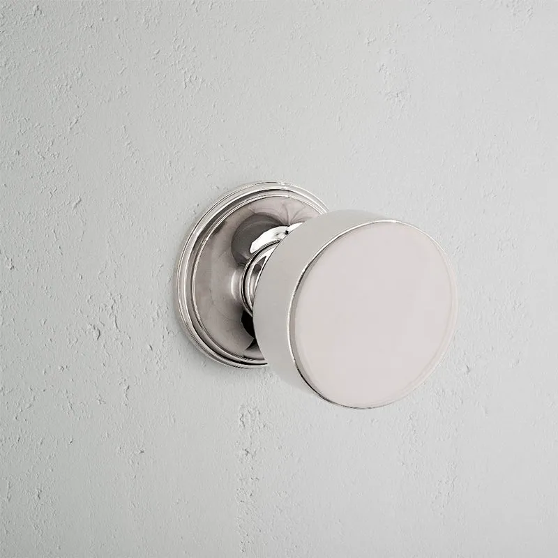 Onslow Unsprung Passage Door Knob Set - Polished Nickel