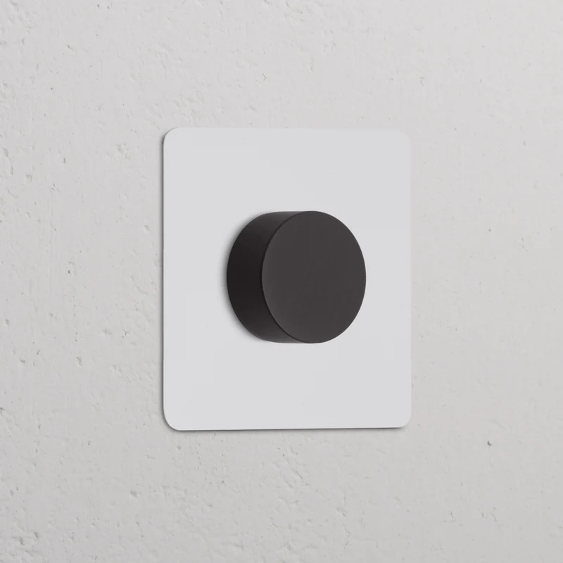 Kew Single Dimmer Switch - Paintable Bronze